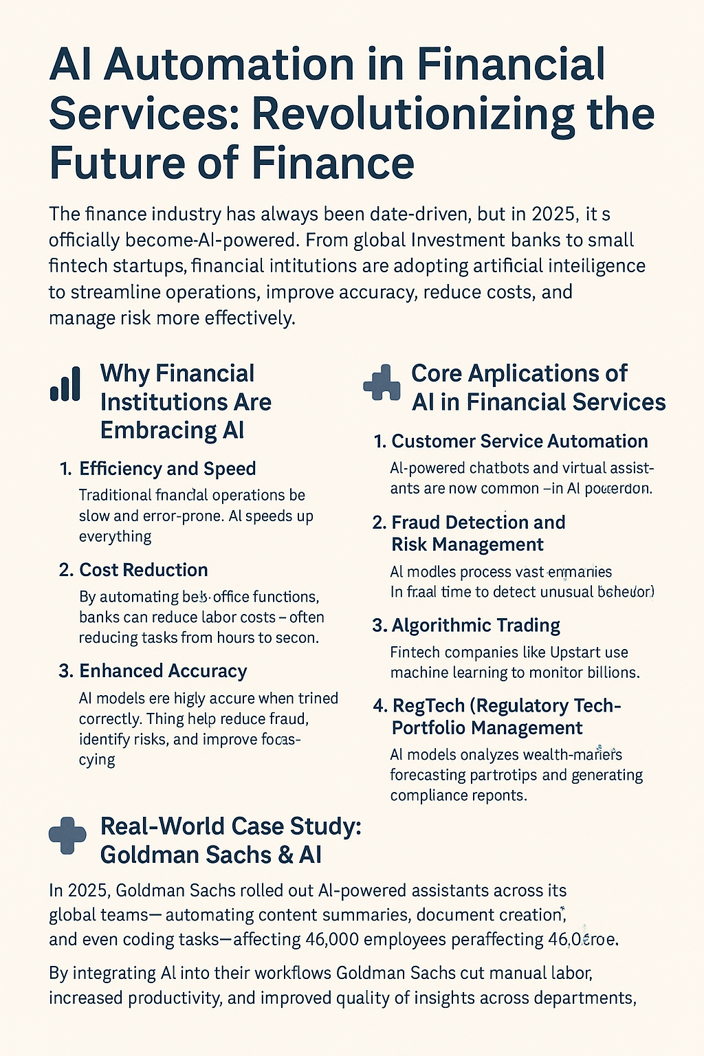 AI Automation in Financial Services Ai asistance in financial terms